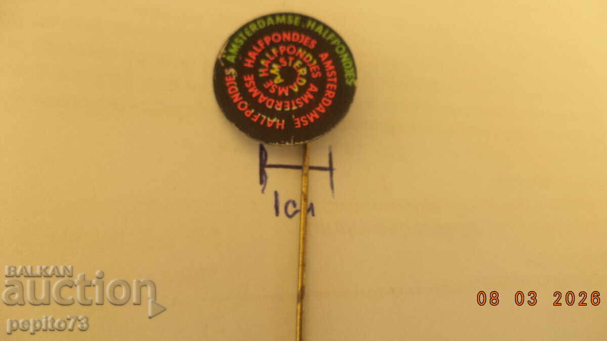 Licitație Znachki reklamni, Amsterdamse Halppondjes, produkt de uns