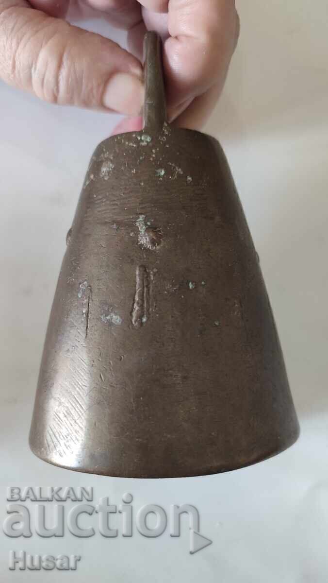 Cazan mare vechi de bronz, clopot, cucer, babuger, bronz - 7