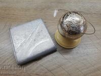 SUVENIR SOVIETIC URSS COSMOS, GLOB, RACHETĂ, TABACHERĂ, GAGARIN