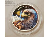 Argint 1 oz Vulturul Slovac 2025 Colorat