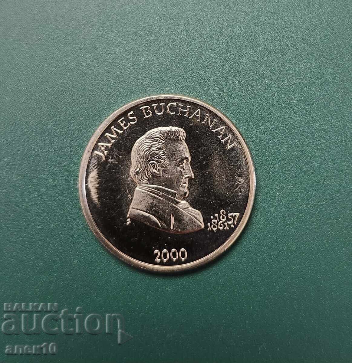 Λιβερία 5 δολάρια 2000 Buchanan