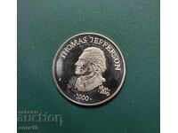 Liberia 5 Dollar 2000 Jefferson