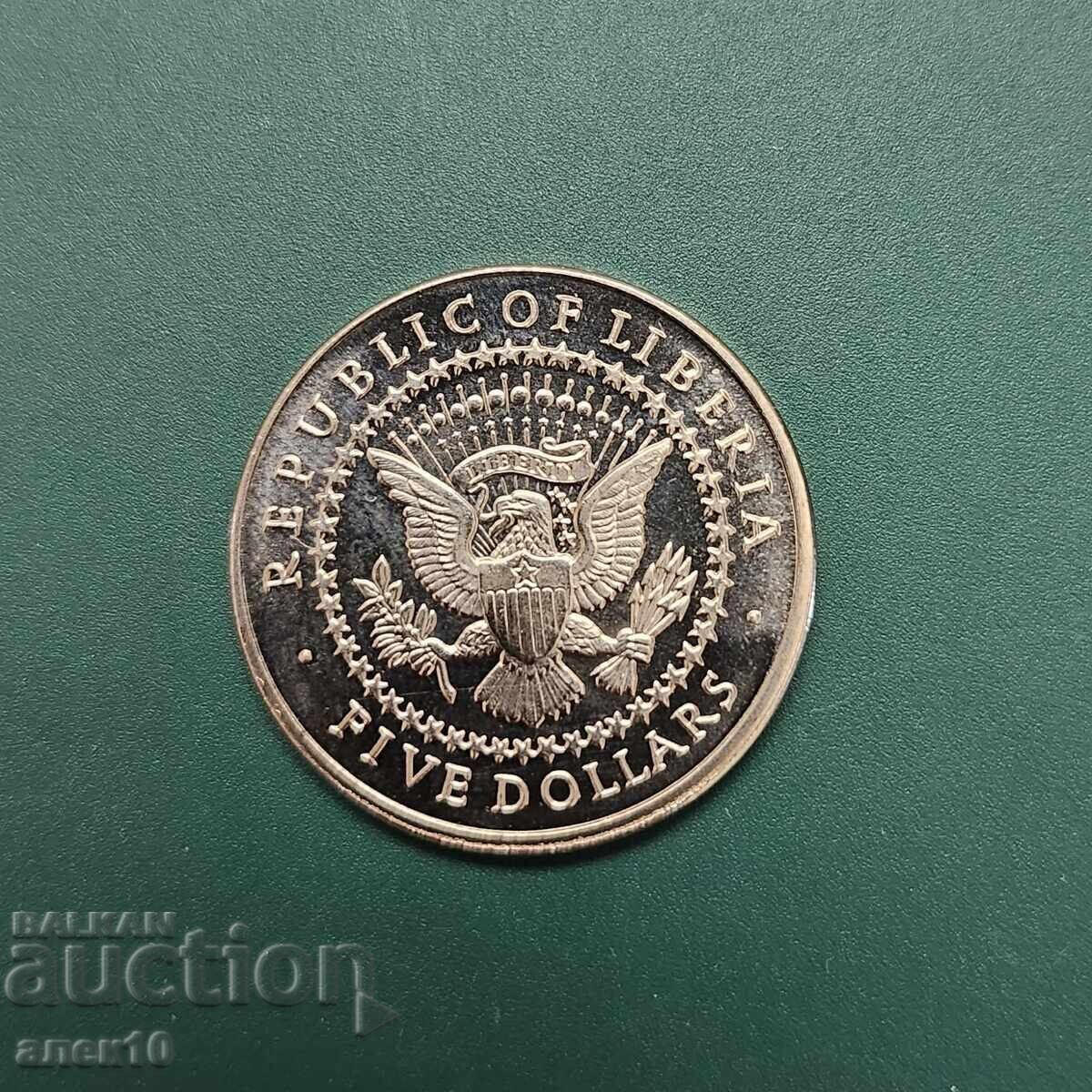 Либерия 5 долар  2000    Тафт с цена € 3.50 | 6.85 лв.