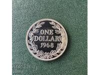 Λιβερία 1 δολάριο 1968