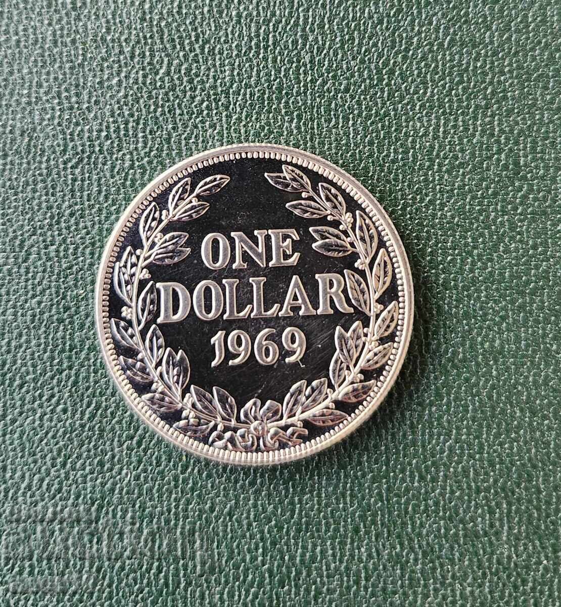 Liberia 1 dolar 1969
