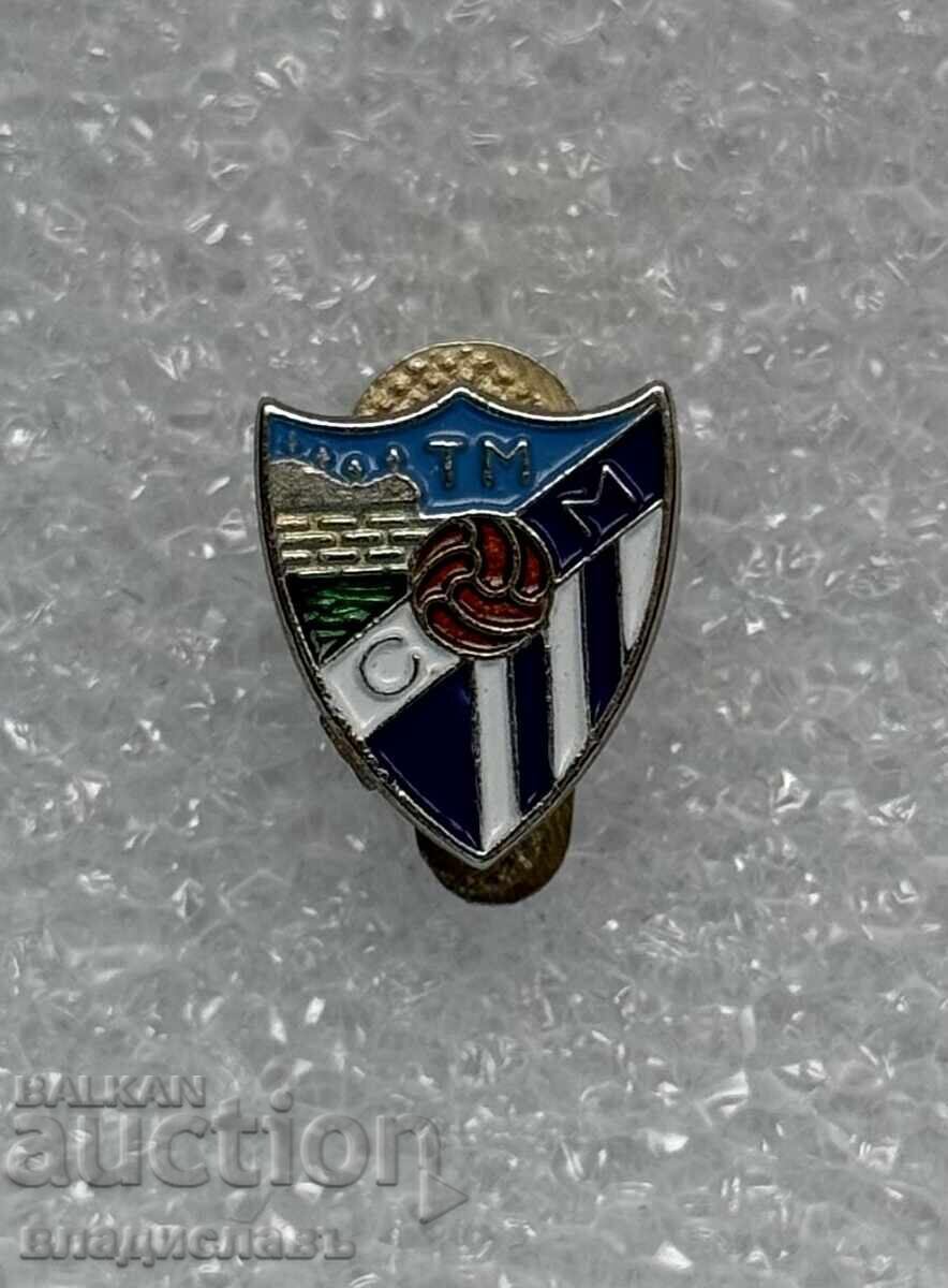 Old button football badge FC Malaga Spain Old button football badge FC Malaga Spain