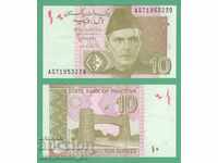 (¯`'•.¸ PAKISTAN 10 Rupees 2017 UNC ¸.•'´¯)