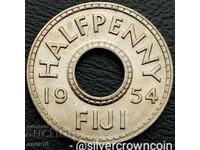 Фиджи  1/2  пени  1954