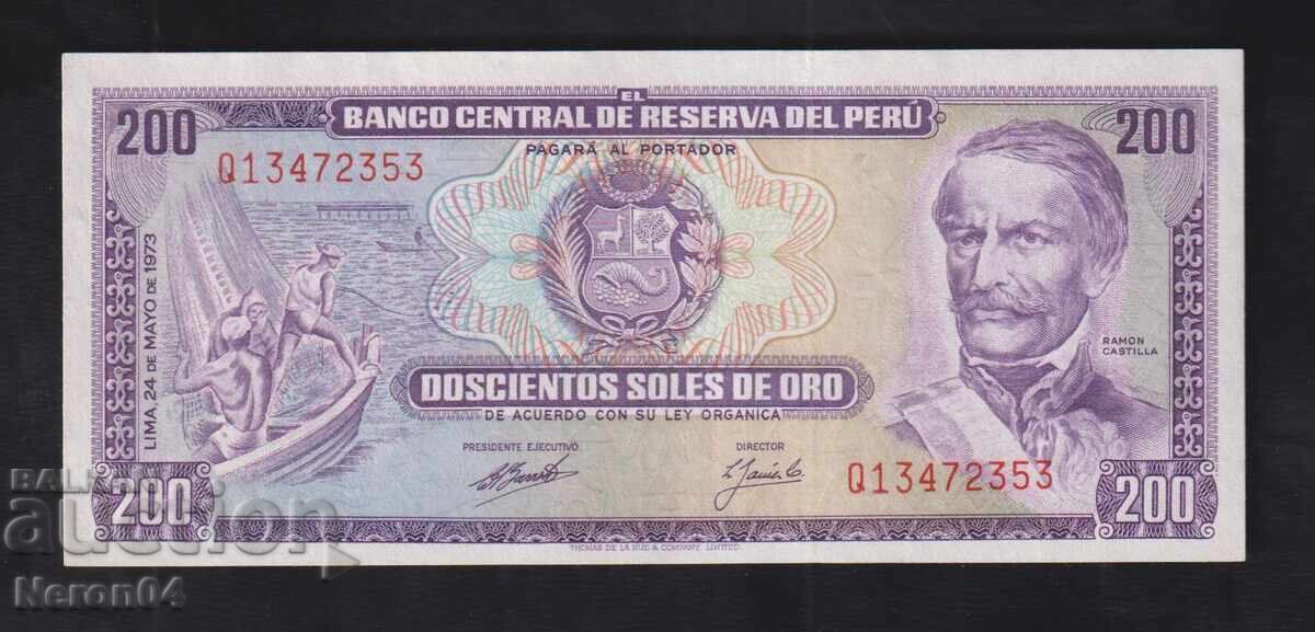 200 сол де оро 1973, Перу 200 сол де оро 1973, Перу