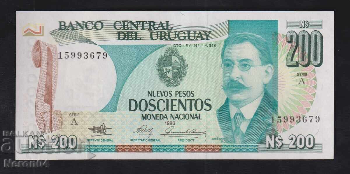 200 πέσος 1986, Ουρουγουάη