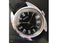 Σοβιετικό ρολόι Vostok με μαύρο καντράν SSSR BZC