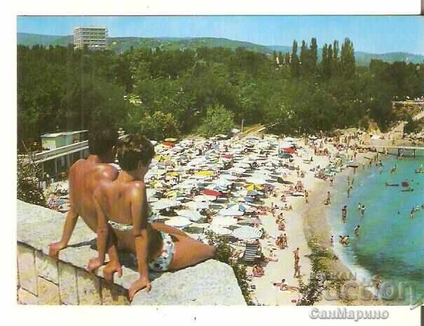 Καρτ ποστάλ Βουλγαρία Βάρνα Κουρόρτ Ντρούζμπα Παραλία 23*