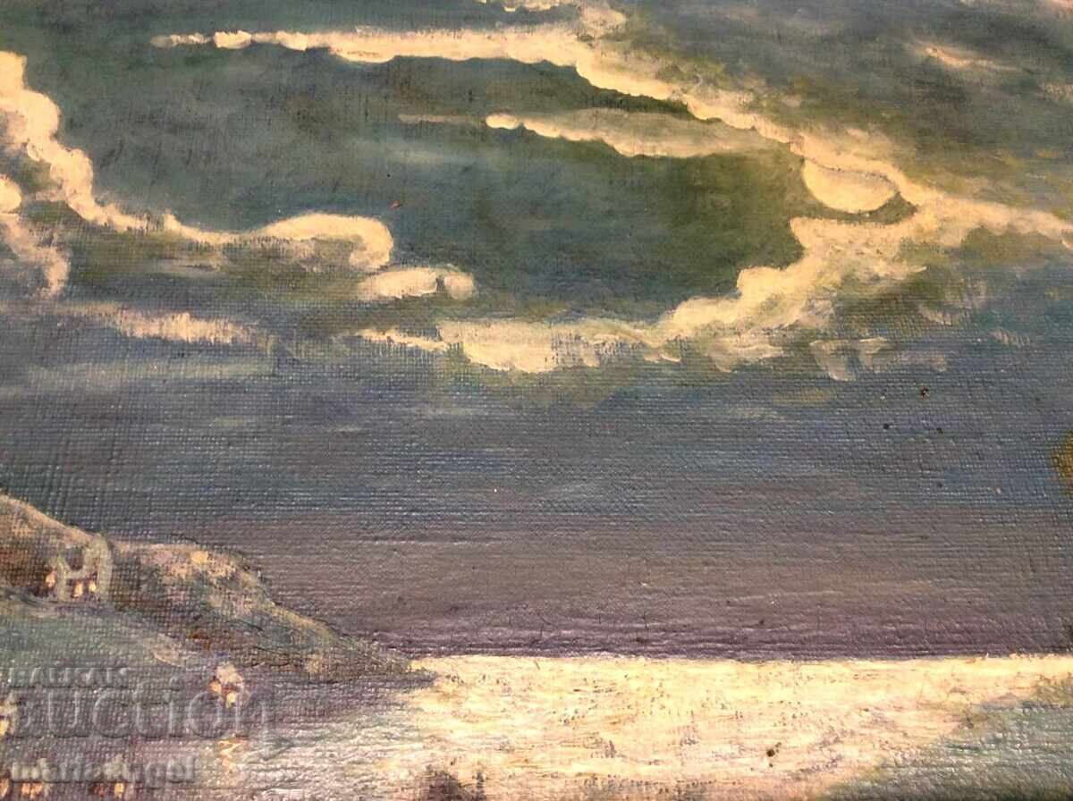 Доставка на Маслена картина Лунна нощ (подписана)