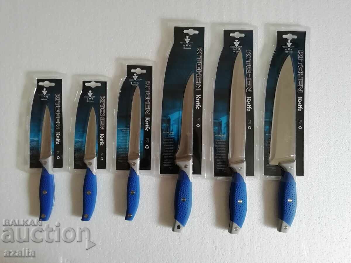 Auction  New set of 6 LITTLE COOK kitchen knives