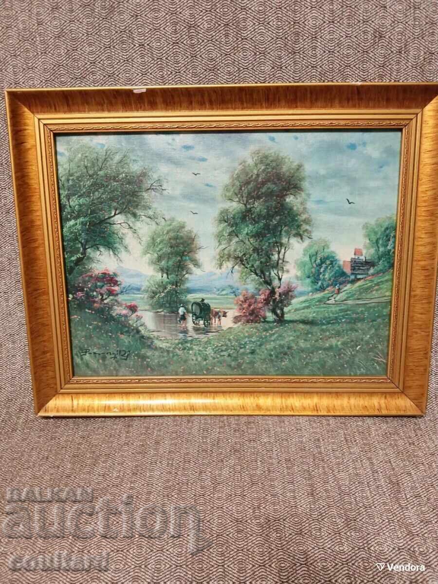 Πίνακας ζωγραφικής μεταχειρισμένος 38x48 - 5