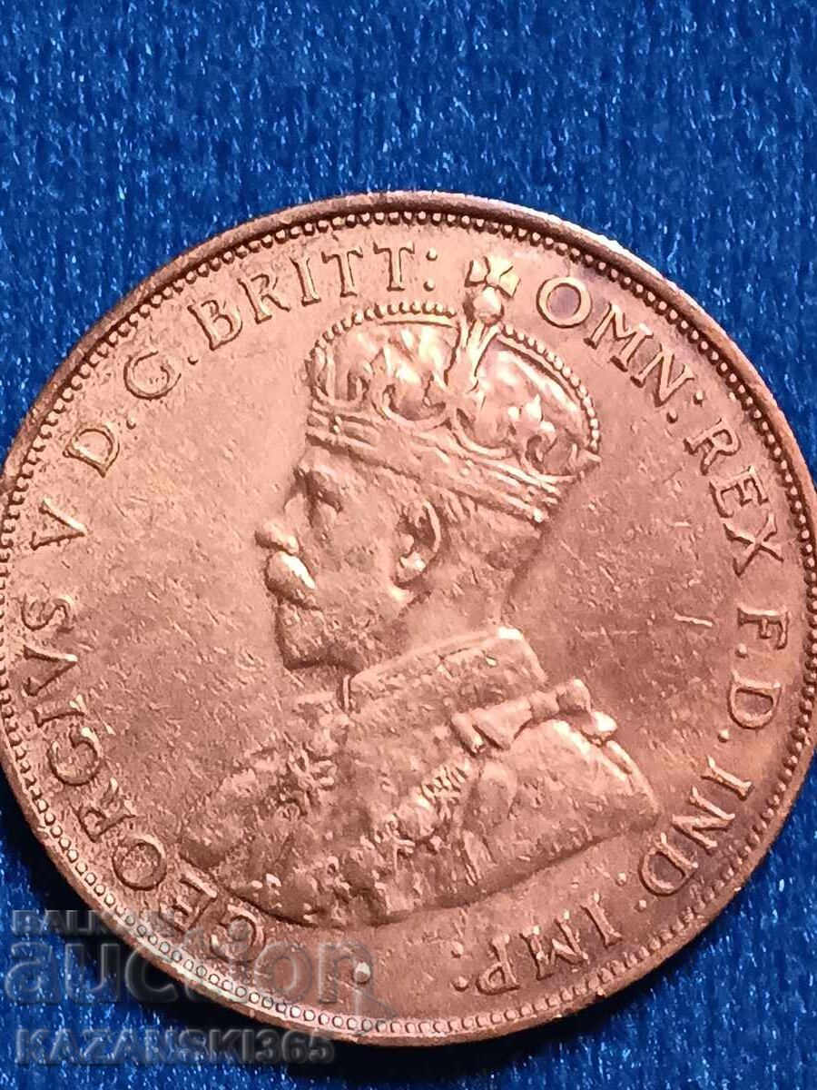 1 πέννα Αυστραλίας 1933 με τιμή € 5.00 | 9.78 BGN