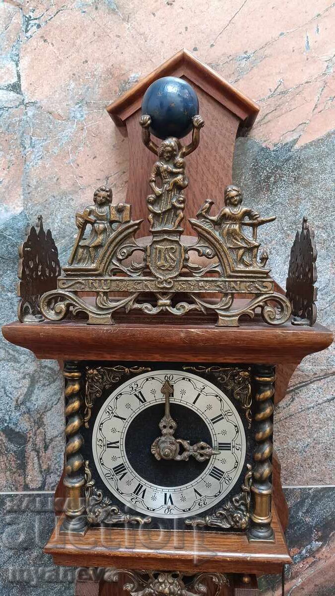 Ceas de perete olandez Zaandam, fabricat în anii '60 - 5