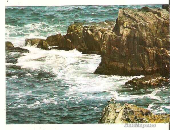 Cartolină Bulgaria Varna Nisipurile de Aur Stânci*