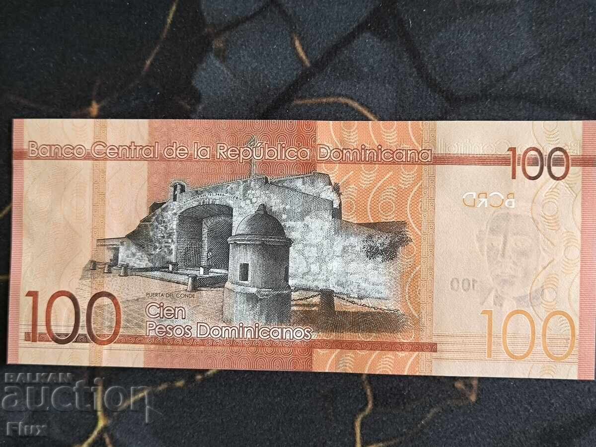 Bancnotă - Republica Dominicană - 100 pesos UNC | 2023 cu preț € 7.65 | 14.96 BGN