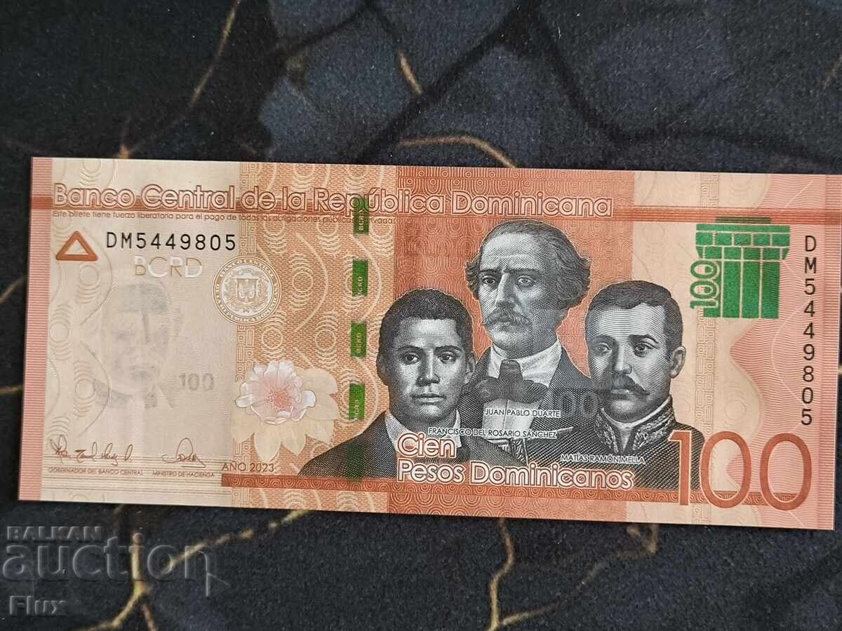 Bancnotă - Republica Dominicană - 100 pesos UNC | 2023
