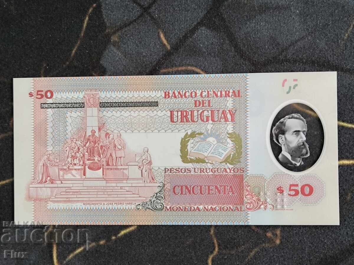 Bancnota - Uruguay - 50 pesos UNC | 2020 cu preț € 5.10 | 9.97 BGN