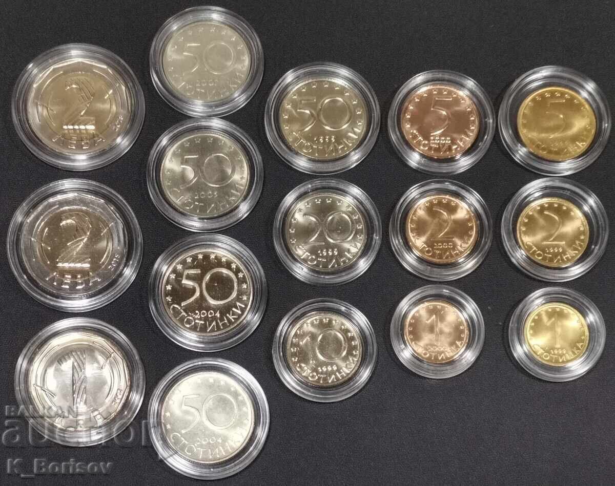 Pŭlen loτ νομισμάτων σε κυκλοφορία 1999-2018