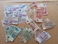 Lot of banknotes, old pack, 5 leva 1974, 10 leva, 2 leva