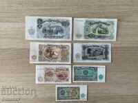 Лот от 7 броя колекционерски банкноти UNC от 1951 г.