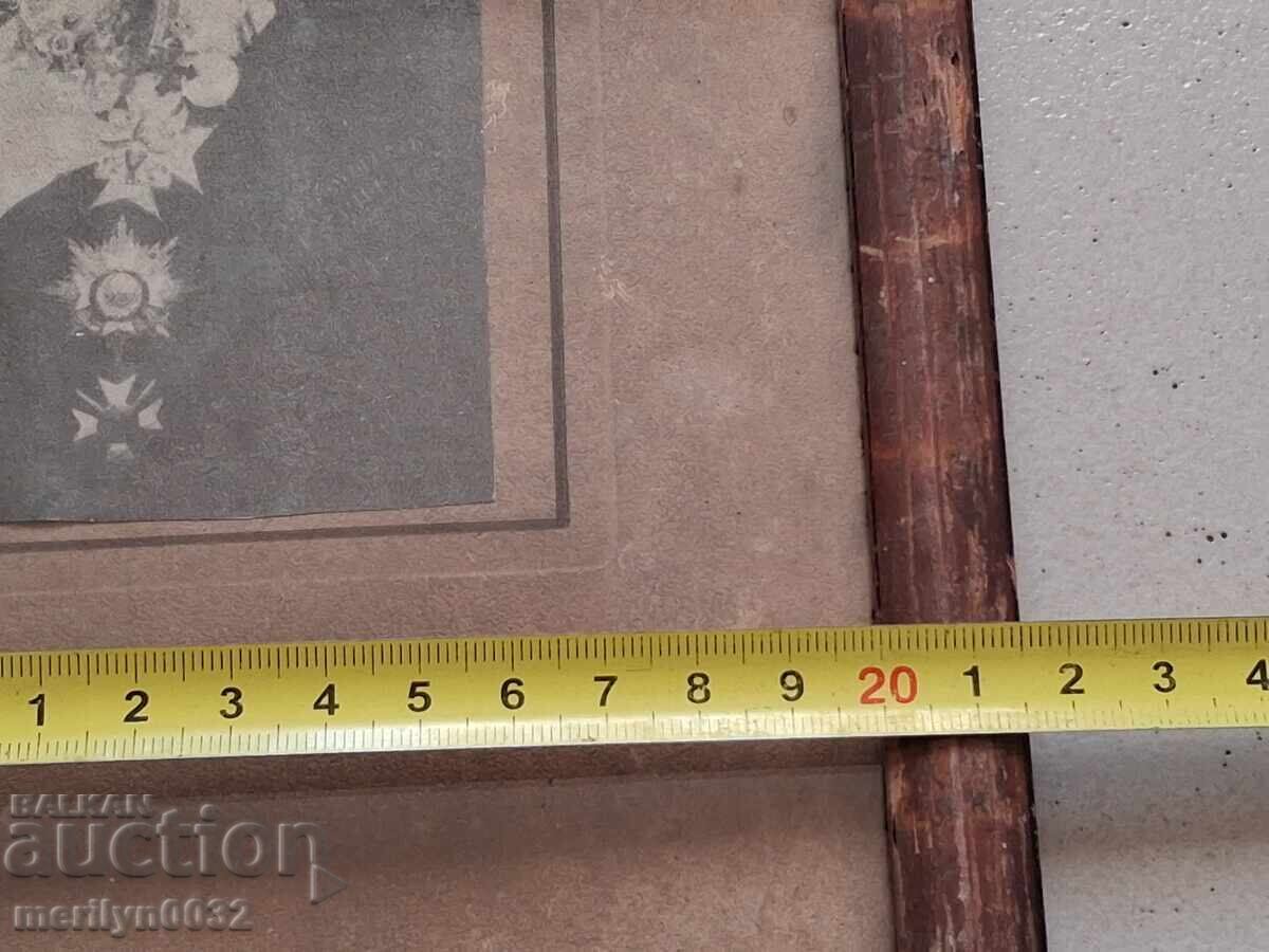 Portret al țarului Boris al III-lea în uniformă militară, ordin ORIGINAL - 5