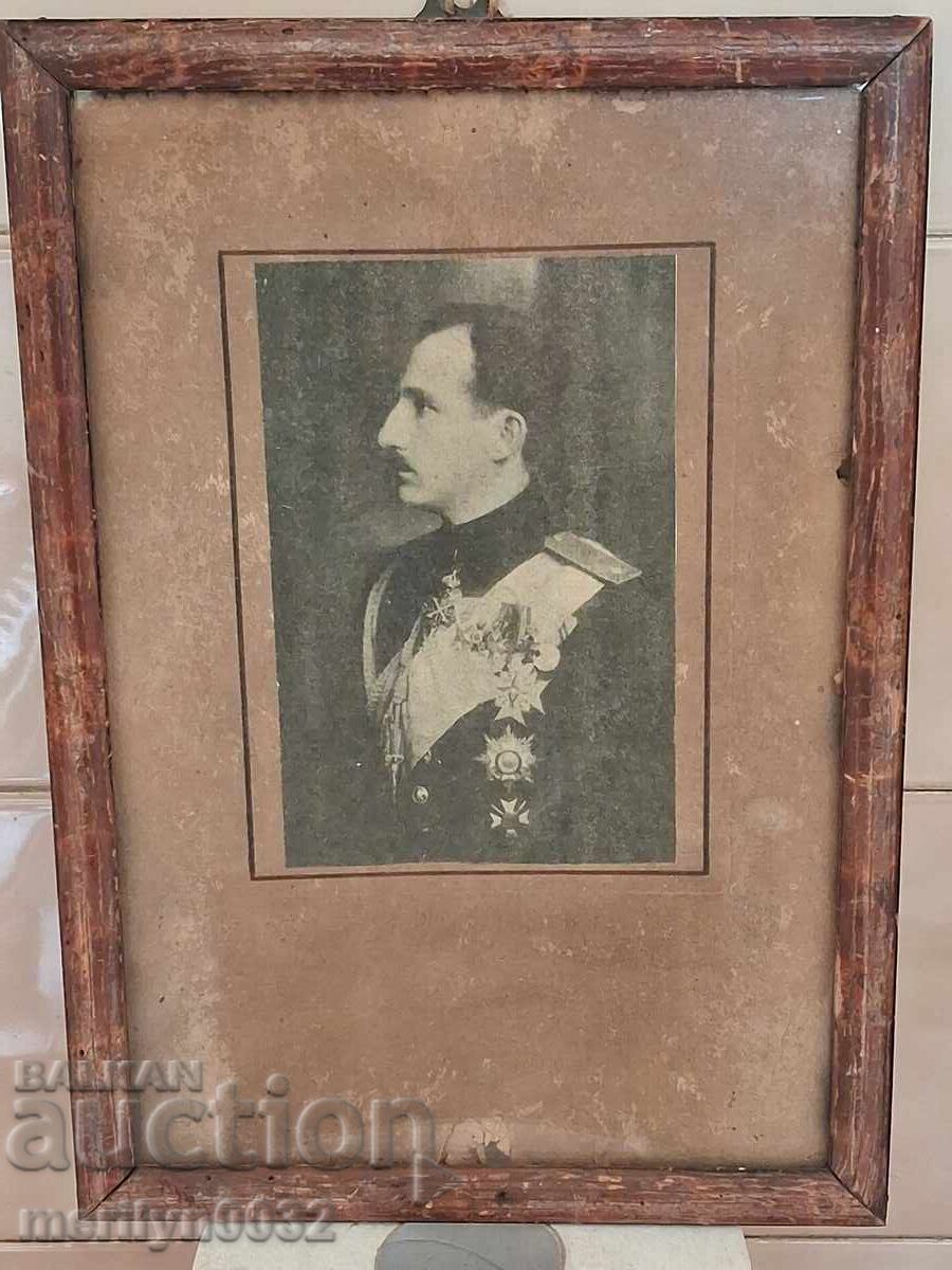 Portret al țarului Boris al III-lea în uniformă militară, ordin ORIGINAL - 6
