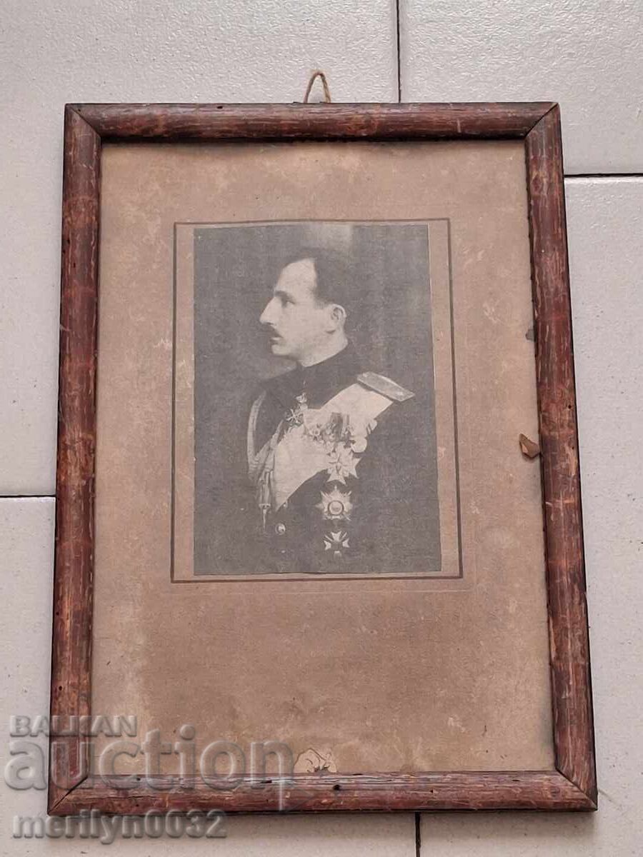 Portret al țarului Boris al III-lea în uniformă militară, ordin ORIGINAL - 7