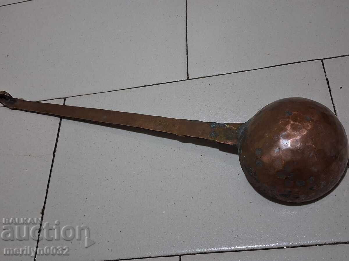 Oală veche de cupru, tigaie, cupru, oală de cupru, groapă - 5