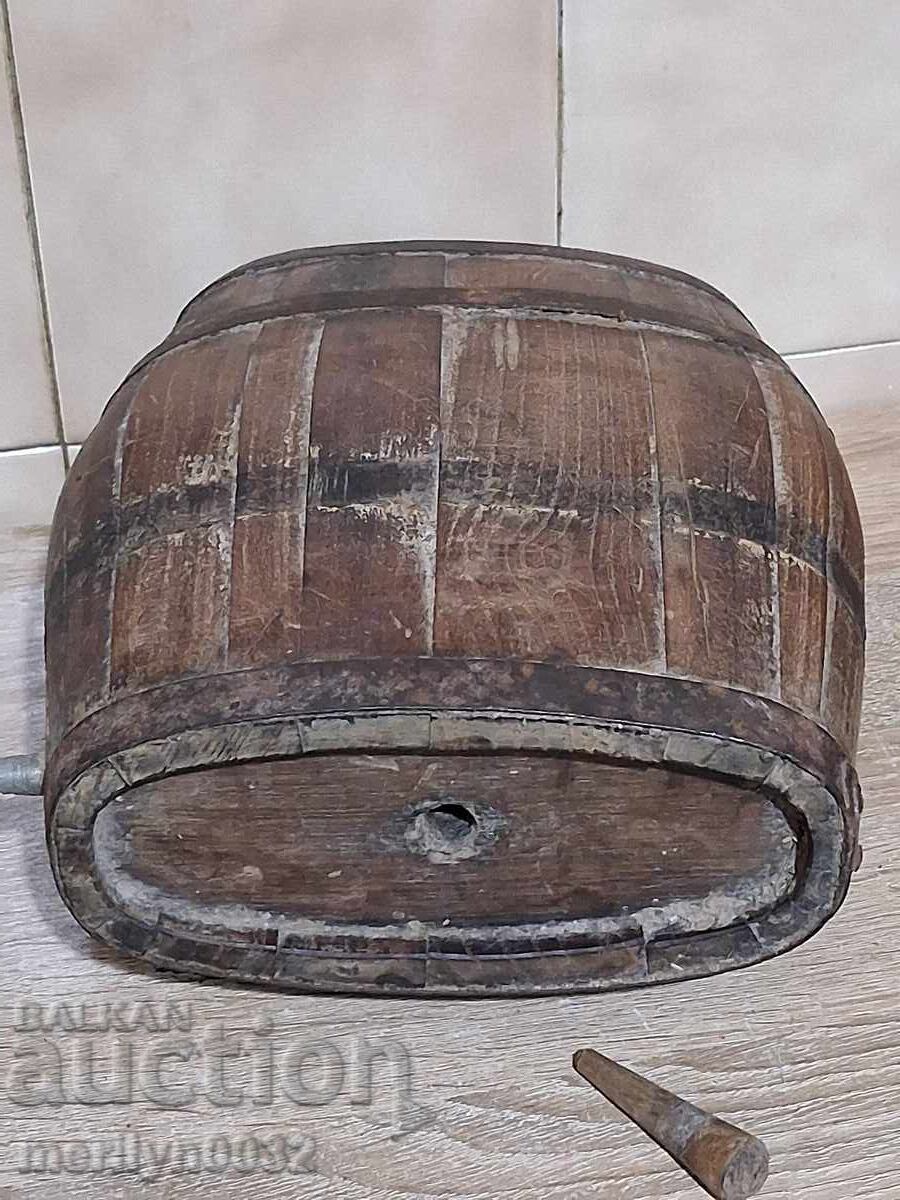 Стар павур от дърво дървения бъкел буре бъклица - 7