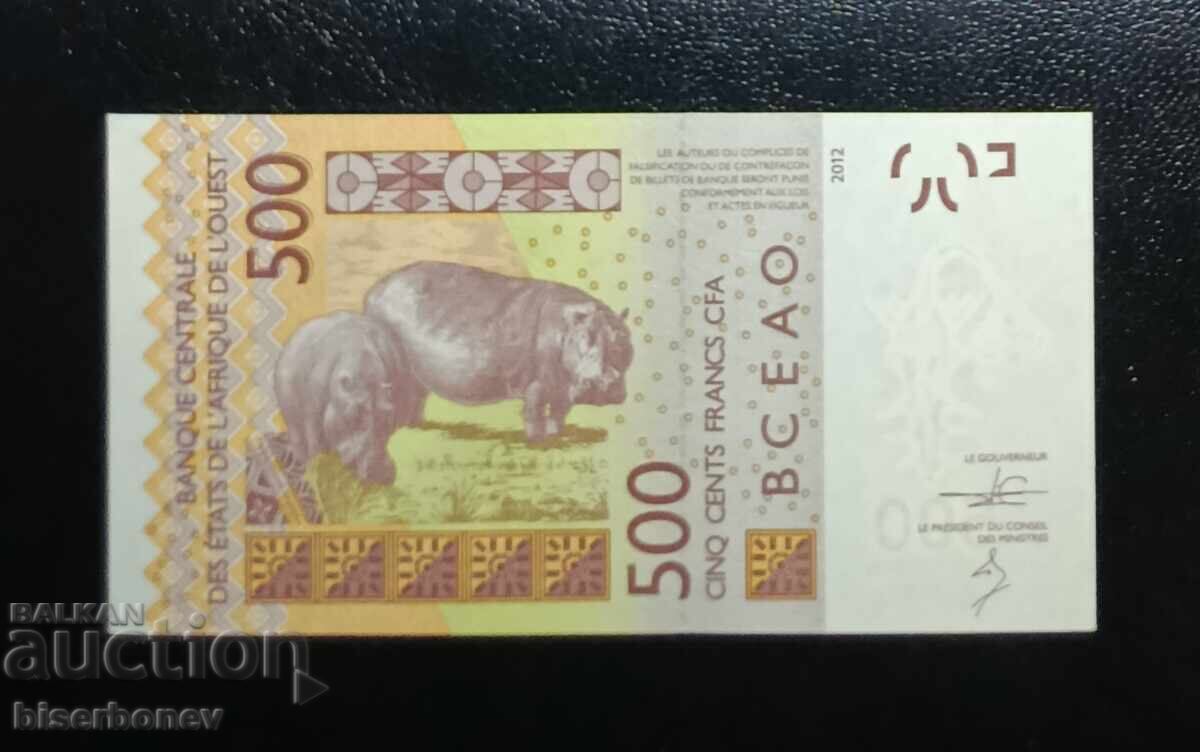 Senegal, 500 franci 2012, UNC cu preț € 4.50 | 8.80 BGN Senegal, 500 franci 2012, UNC cu preț € 4.50 | 8.80 BGN