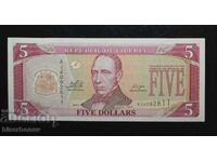 Либерия , 5 долара 2011 г, UNC