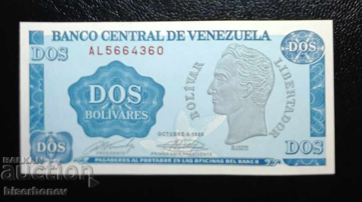 Venezuela, 2 Bolívari 1989, UNC