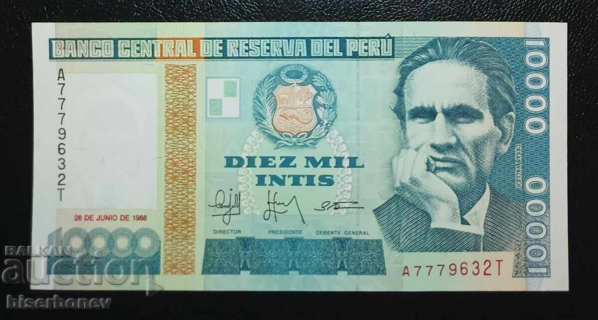 Peru, 10 000 intis 1988, UNC