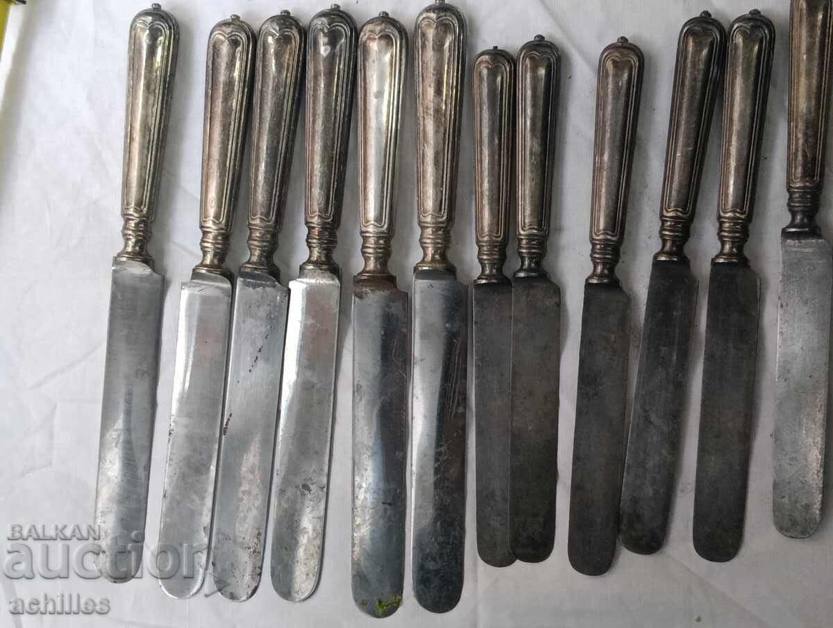 Ασημένιο σετ μαχαιριών Berndorf με τιμή € 20.00 | 39.12 BGN Ασημένιο σετ μαχαιριών Berndorf με τιμή € 20.00 | 39.12 BGN