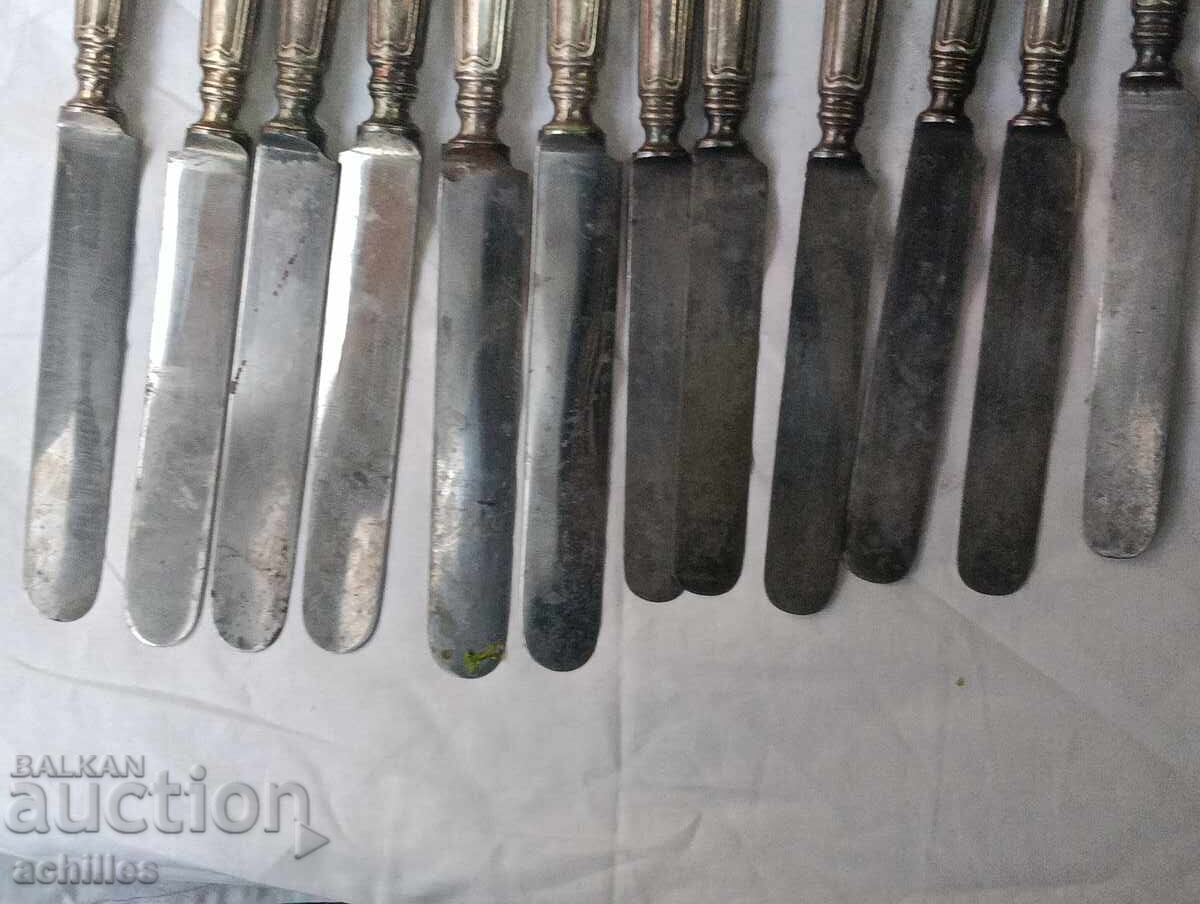 Δημοπρασία Ασημένιο σετ μαχαιριών Berndorf Δημοπρασία Ασημένιο σετ μαχαιριών Berndorf