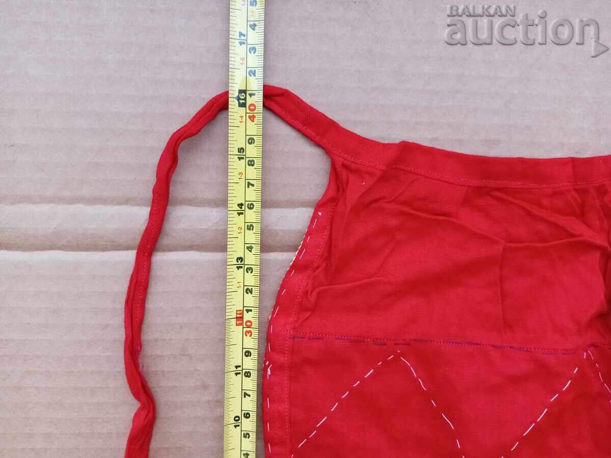 Antique hand-embroidered apron - 6