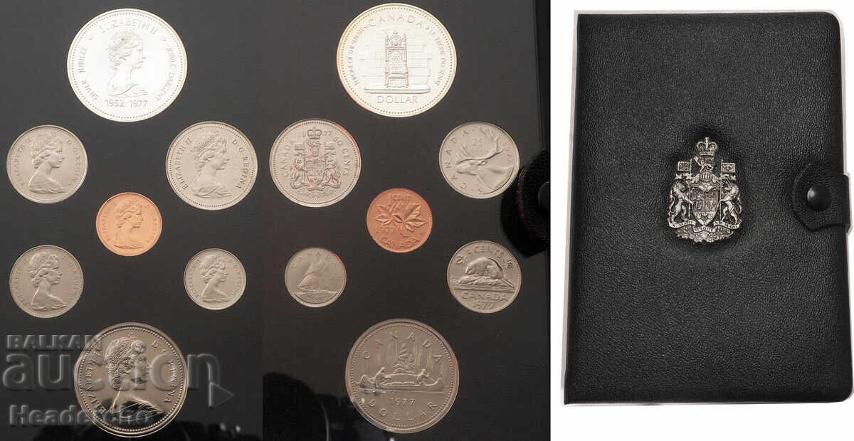 Lot CANADA mat-lucios (proof) set 1977