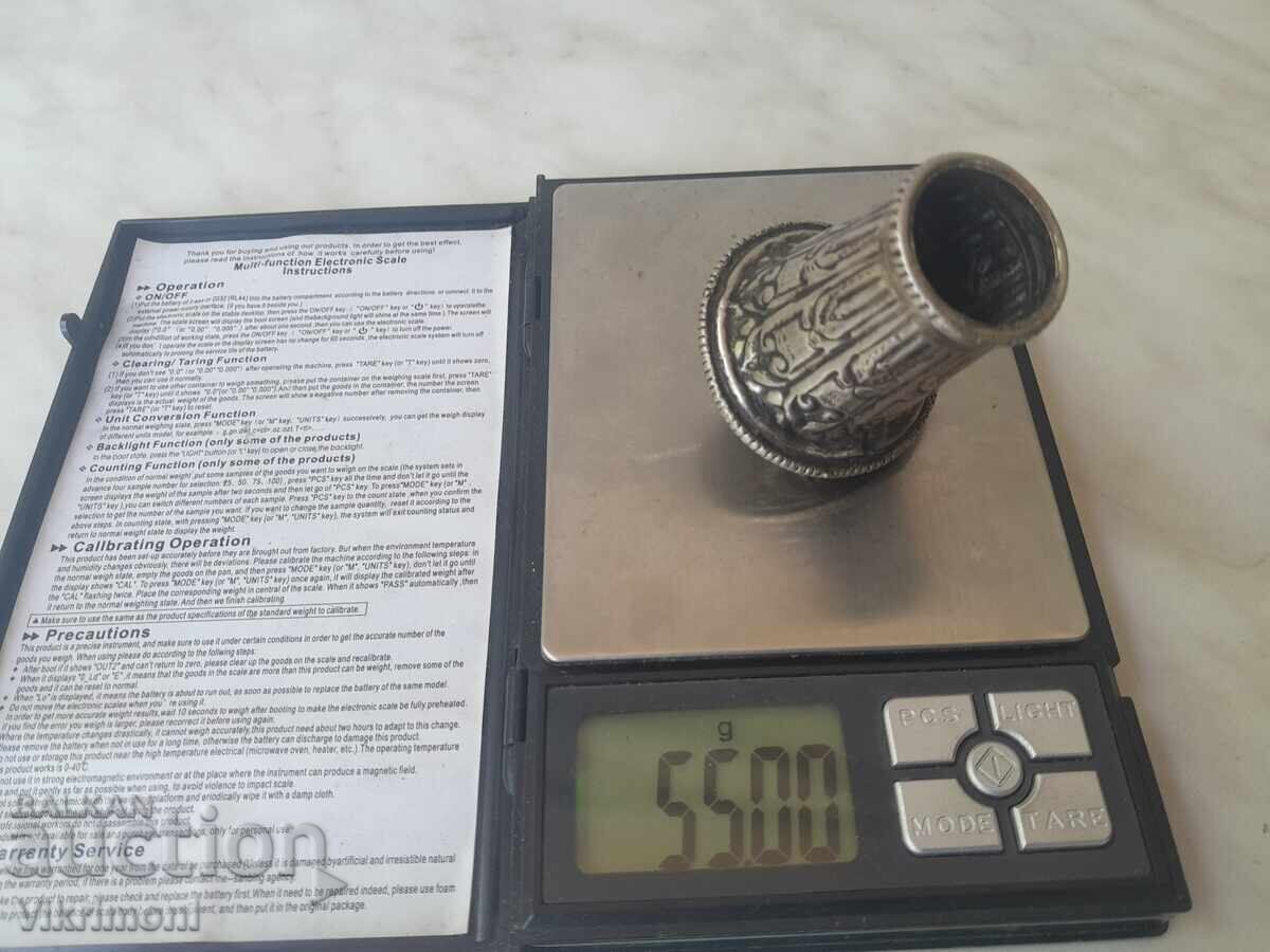 Κοντάκι μπαστουνιού, ομπρέλας, διακοσμητικό, μελχιόρ - 6