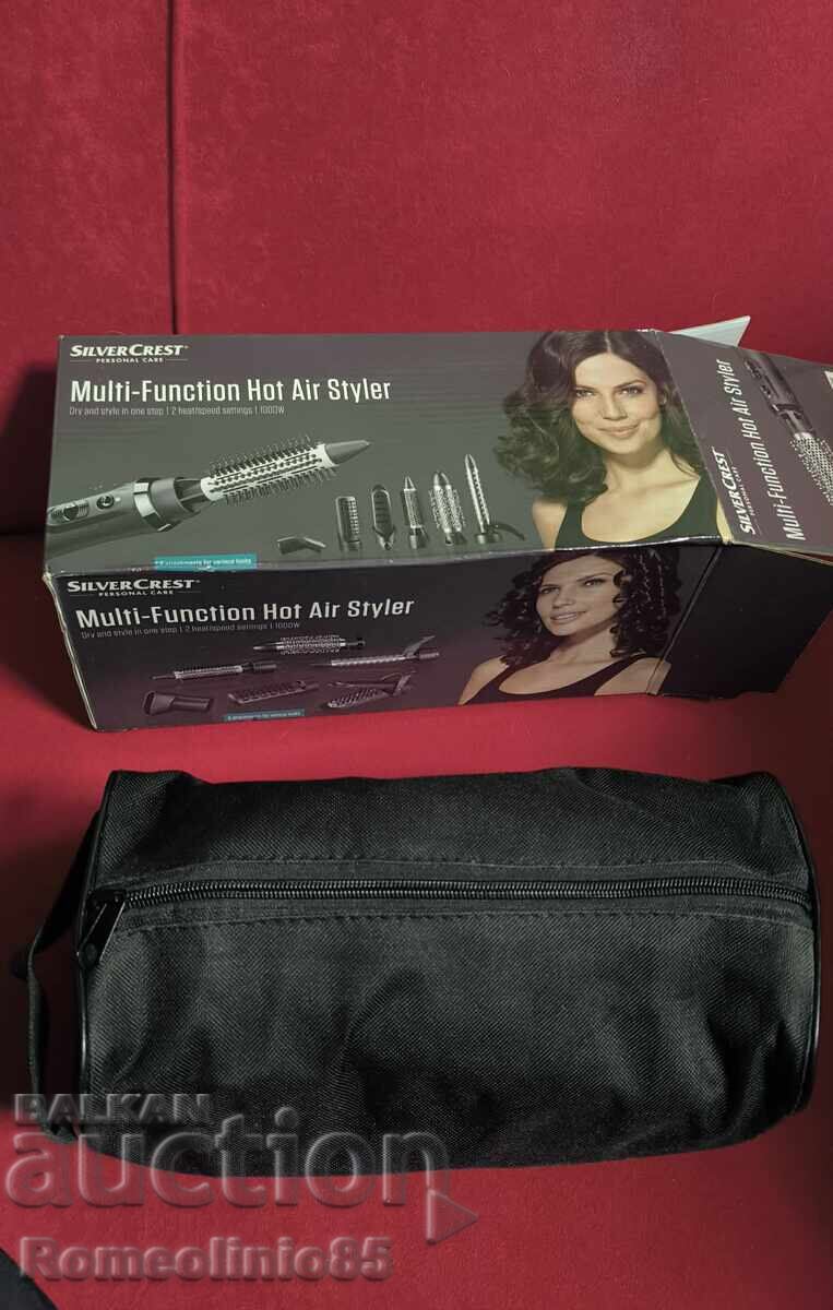 Hair styler with hot air