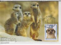 Пощенска картата МАХ ЖИВОТНИ ЗООЛОГИЧЕСКА Гр.