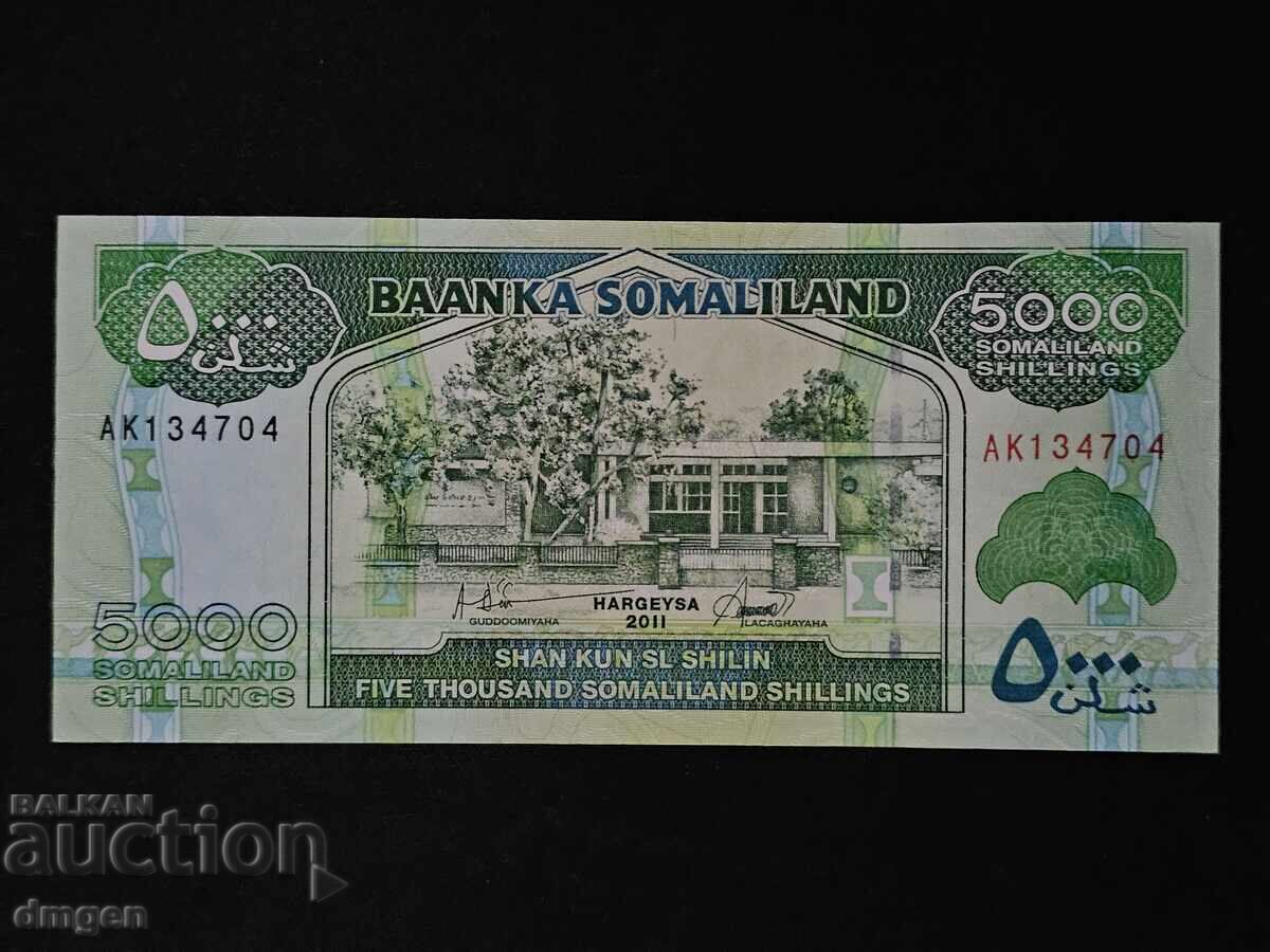 5000 șilingi Somaliland 2011 UNC