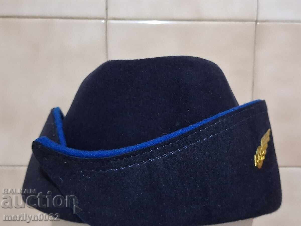 Pălărie de damă JPTRAANSPORT uniformă CFR stewardesă cocardă - 6