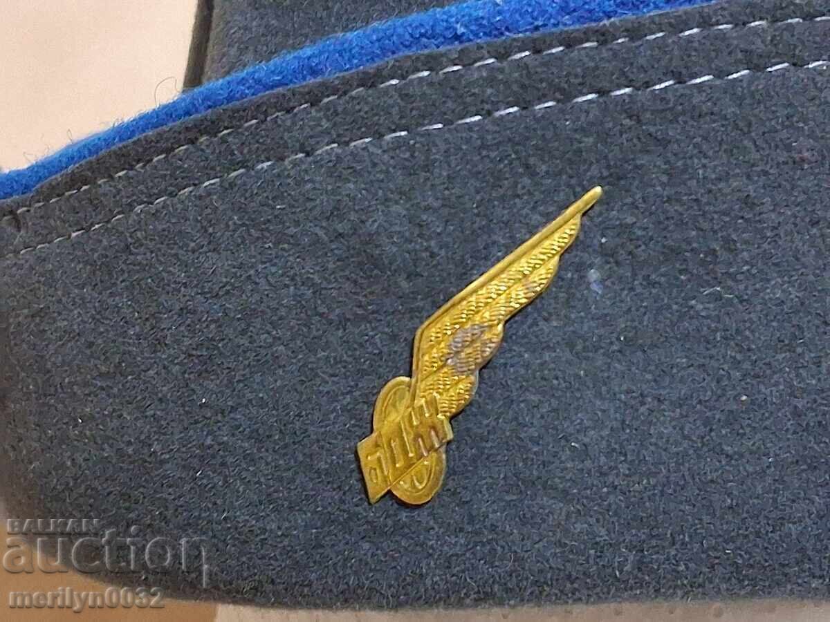 Licitație Pălărie de damă JPTRAANSPORT uniformă CFR stewardesă cocardă