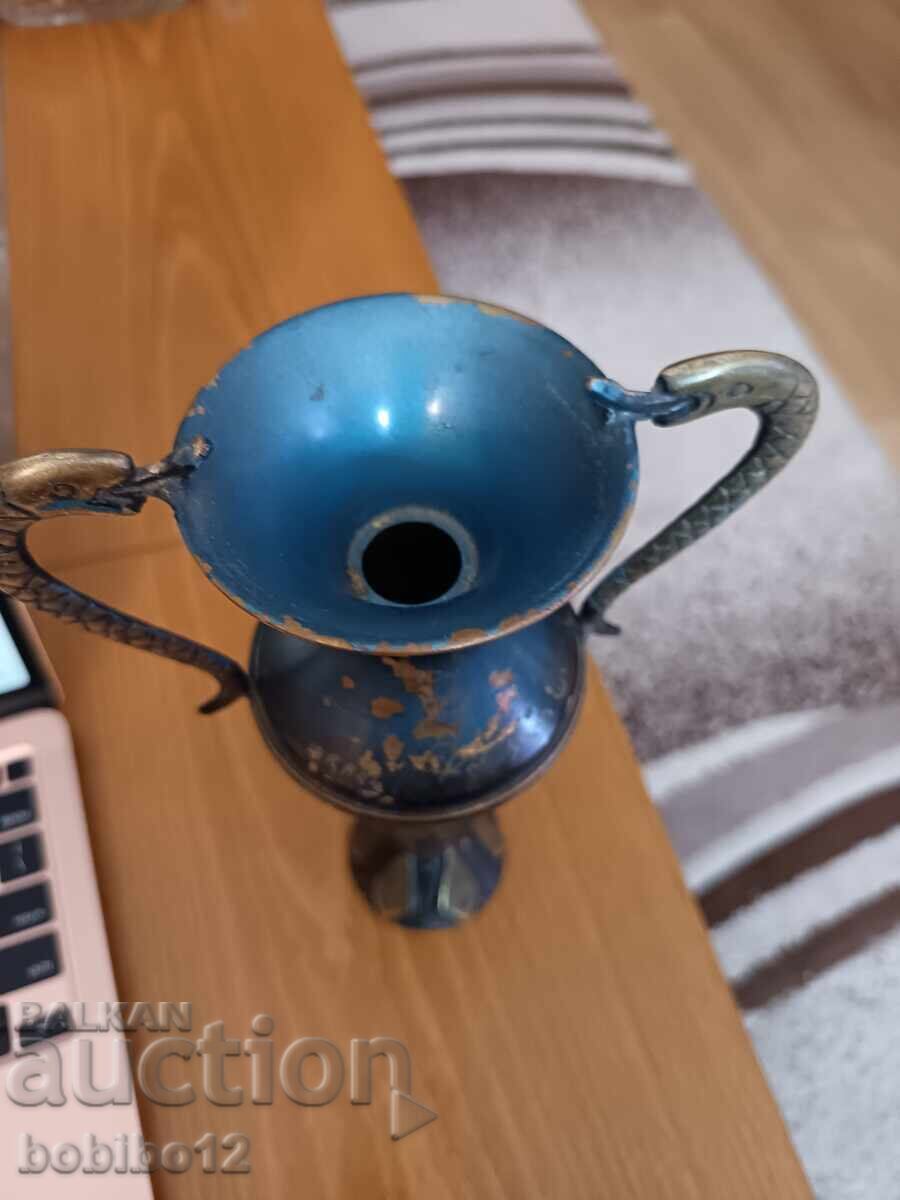 Auction  Retro metal vase