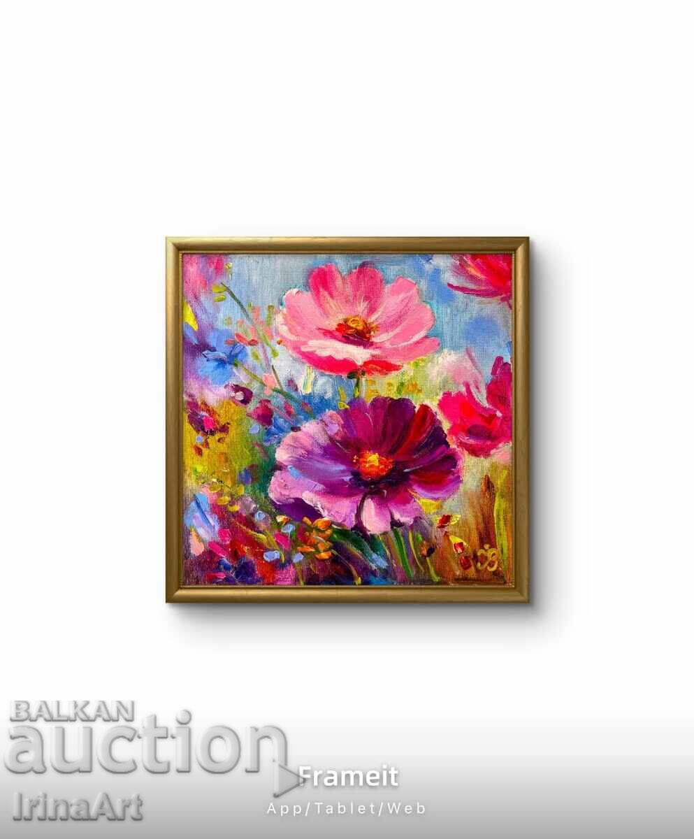 Livrarea BZC!! Flori de câmp - I. Vodiana. Ulei pe pânză + Certificat