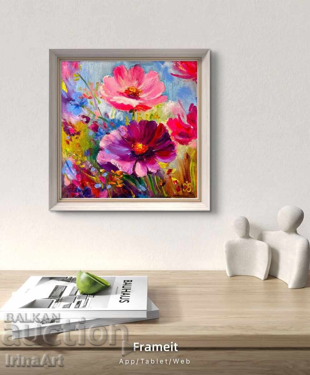 BZC!! Flori de câmp - I. Vodiana. Ulei pe pânză + Certificat - 10